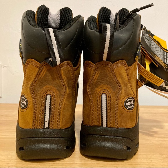 Women’s Oliver by Honeywell OL24031-BRN-090 Steel Toe Work Boot Size 5.5 - Picture 3 of 14